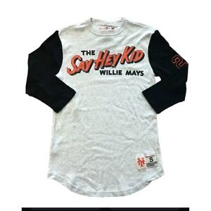 Mitchell & Ness San Francisco Giants Willie Mays 'Say Hey' 3/4 Raglan Sleeve 2XL